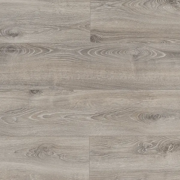 Piso laminado Mammut Plus Highland Oak Silver, tono gris