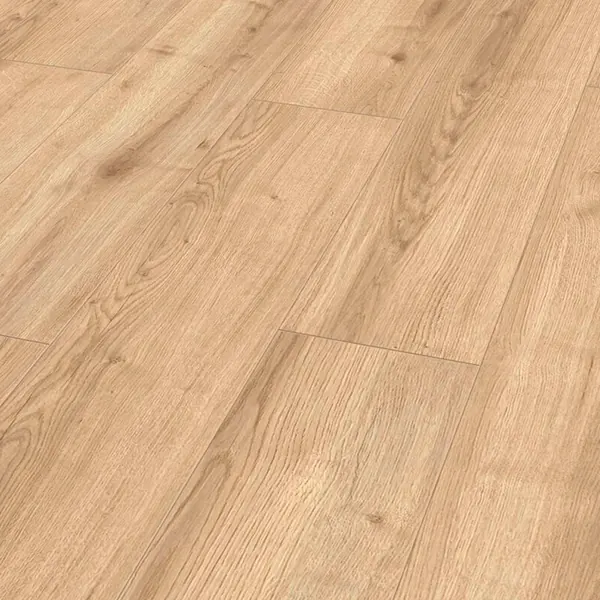 Piso laminado Suite Luxor Oak Platin, tono gris