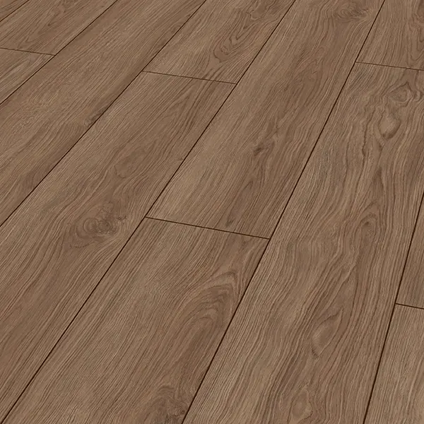 Piso híbrido Kiwi Opal Oak Coffee, tono madera natural